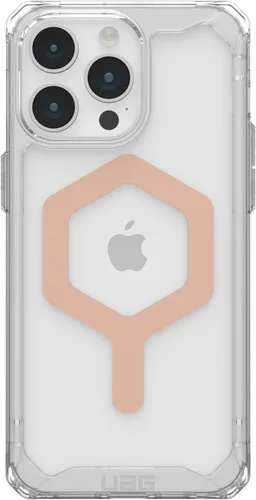 Miniatura 7 de URBAN ARMOR GEAR UAG - Funda compatible con iPhone 15 Pro Max de 6.7 pulgadas Plyo Ice/oro rosa con imán integrado compatible con carga MagSafe