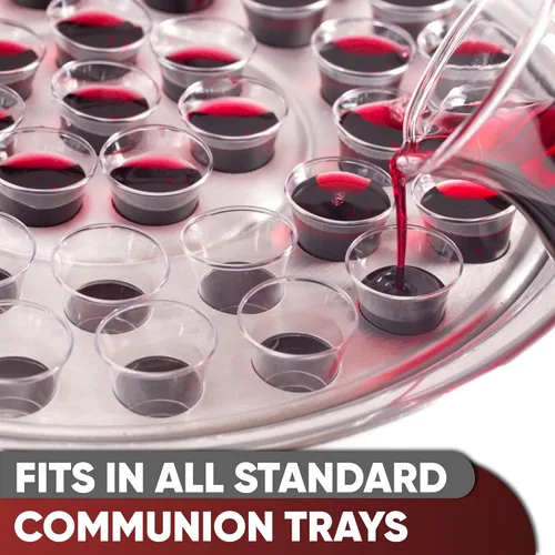 Miniatura 3 de 2000 Vasos de Comunión de Plástico Premium a Granel - Juego de Vasos Desechables para la Santa Comunión para Servicio de Iglesia - Copas