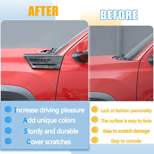 Miniatura 2 de Cubierta de guarnición para parachoques superior de automóvil compatible con Toyota Tacoma 2016 2017 2018 2019, panel decorativo de guarnición