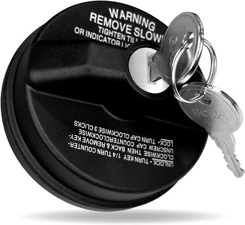 BEYPOVK Tapa de gas con bloqueo, cubierta del tanque de combustible con 2 llaves compatible con Chevy Silverado Camaro, Toyota 4Runner, Cadillac,