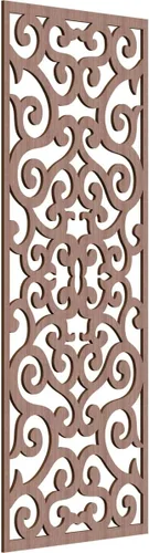 Miniatura 110 de Eveline - Paneles decorativos de pared de madera con calado, 13 3/8 pulgadas de ancho x 34 3/8 pulgadas de alto x 3/8 de alto, roble rojo rojo