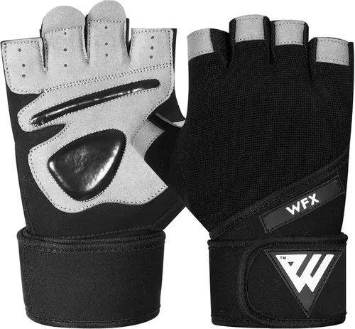 Miniatura 3 de WFX Gym Gloves Training Weight Lifting Gloves for Men Women Wrist Support Padded Extra Grip Palm Protection Fitness Workout Gloves