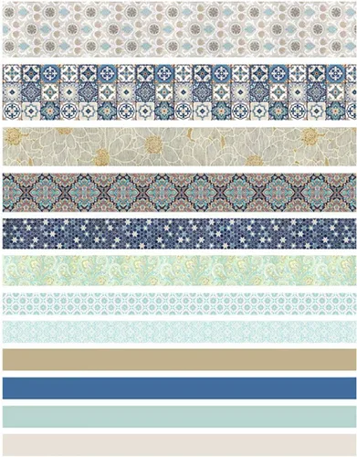 Miniatura 2 de Vilihkc Washi Tape - Juego de 12 rollos de cinta adhesiva decorativa Washi para manualidades, niños, álbumes de recortes, diario de viñas, envoltura