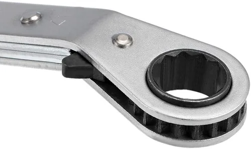 Miniatura 4 de uxcell Llave de trinquete reversible, extremo de caja doble de 0.669 in x 0.748 in, Cr-V