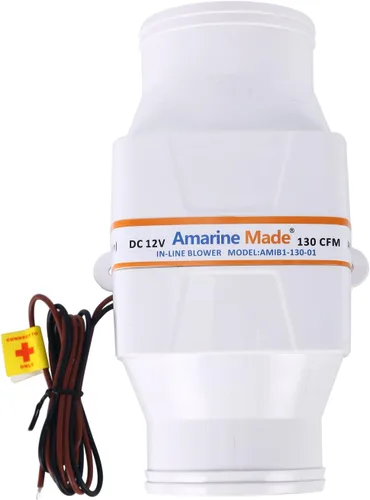 Miniatura 6 de Amarine Made Marine Boat 12v eléctrico en línea ventilador de aire de sentina ventilador de motor de barco sopladores de motor de cabina marina