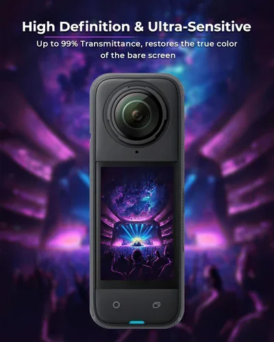 Miniatura 6 de JZW-Shop Protector de lente X4 con protector de pantalla para Insta 360 X4, protector de pantalla de vidrio templado para accesorios Insta 360 X4