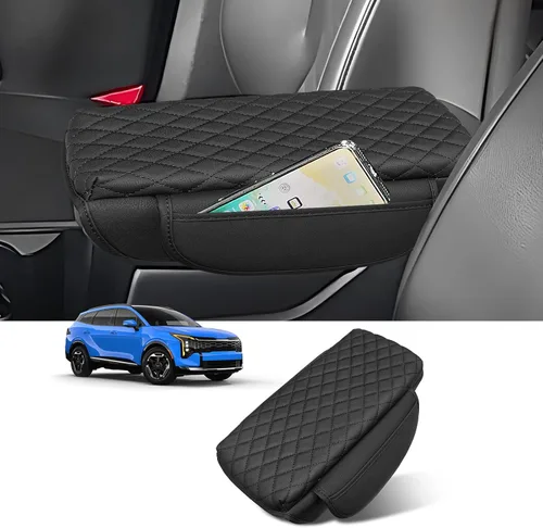 Miniatura 13 de Ajuste Personalizado para Funda de Consola Central 2015-2020 Ford F150, 2017-2022 F250 F350 F450, 2018-2024 Ford Expedition Protector de Brazo