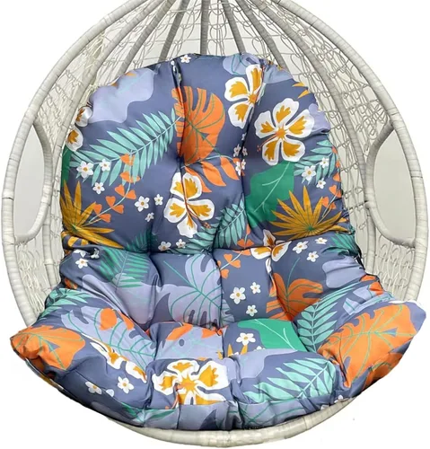 Miniatura 11 de Hamaca impermeable para silla de huevo, cesta colgante, cojines para silla de patio, asiento de huevo, almohadillas de almohada para interiores