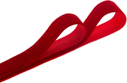 Miniatura 2 de QIANF Cinta de terciopelo, carrete de 1 1/2 pulgadas por 25 yardas (rojo)