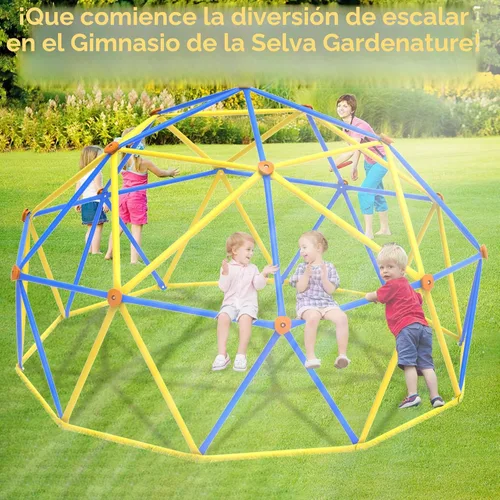 Miniatura 7 de Gardenature - Cúpula de escalada de 10 pies, gimnasio de jungla al aire libre para niños, cúpula geométrica para escalar con soporte de 880 libras