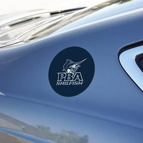 Miniatura 3 de Palm Beach Atlantic University Logotipo Primario Automotriz Refrigerador Coche Locker Vinilo Círculo Imán