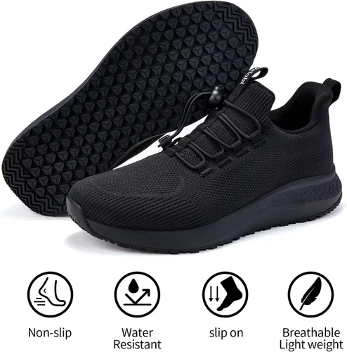 Miniatura 2 de AEHAO Non Slip Shoes for Men Food Service, Waterproof Work Shoes Restaurant,Slip On Resistant Sneakers, Breathable, Lightweight Walking Shoes for