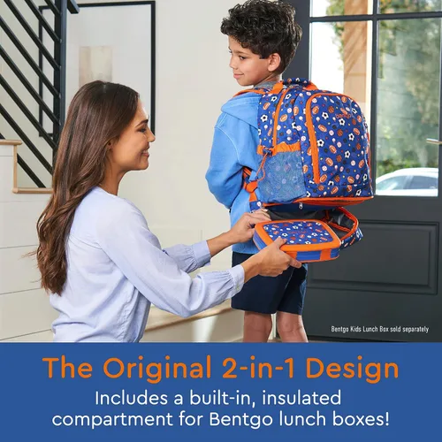 Miniatura 2 de Bentgo Kids Prints, 2 en 1, Mochila y lonchera aislada