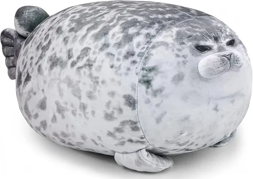Miniatura 8 de Almohada gordita de 20 pulgadas con 4 bebés, almohada de felpa de sello grande, juguete de peluche suave y lindo para niños y adultos, gran idea