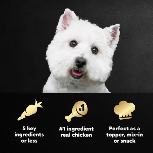 Miniatura 2 de Cesar Simply Crafted - Adornos de comida húmeda para perros adultos para comida seca, pollo, zanahorias, patatas y guisantes, envases de 1.3 oz, 10