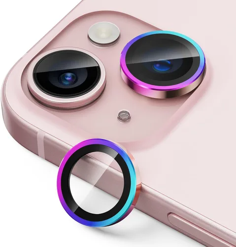 Miniatura 32 de UARMOR - Protector de lente de cámara compatible con iPhone 17, 16 y 16 Plus: vidrio templado 9H y cubierta de aluminio, transparente HD, kit