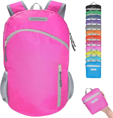 Miniatura 18 de Mochila impermeable plegable 35L para viajes de deportes al aire libre dentro del compartimento de ropa mojada plegable para múltiples 1Azul cielo