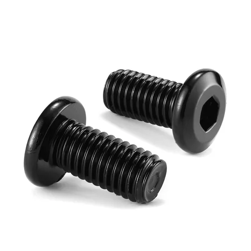 Miniatura 8 de M6 x 60mm 10 piezas de tornillos de cabeza plana con casquillo hexagonal, acero inoxidable 304 18-8, rosca completa, óxido negro de SG TZH