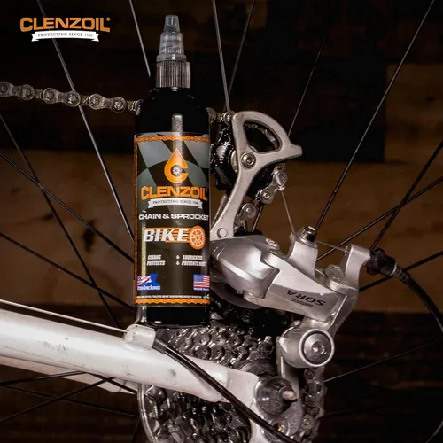 Miniatura 6 de Clenzoil Botella de cadena y piñón de 4 onzas, limpiador de cadena, lubricante y preventivo de óxido, protector de lubricante limpiador (CLP)