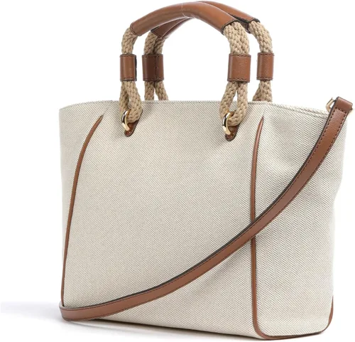 Miniatura 4 de Bolso tote pequeño de lona de algodón Talia, NaturalEquipaje