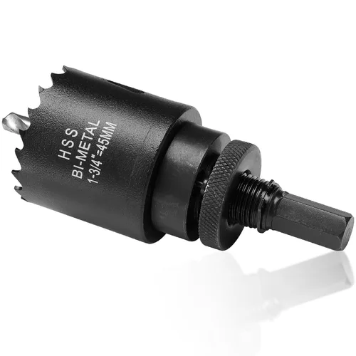 Miniatura 25 de Sierra de agujero de 4 1/8” (105mm) para madera y plástico, broca de corte de núcleo de sierra de agujero HSS bimetálica para paneles de yeso, Rojo