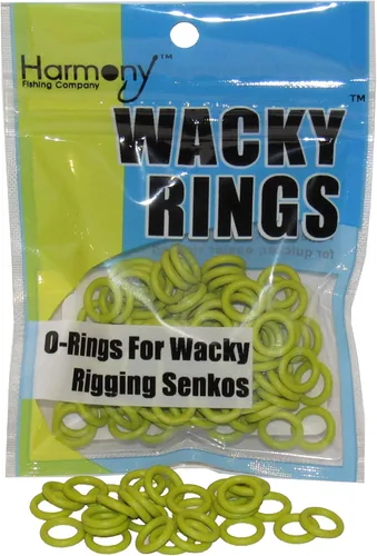 Miniatura 15 de (100pk) – O-Rings for Wacky Rigging Senkos/Worms/Soft Stickbaits – Bait Saver Orings for Senko Worm – Save Your Baits from Tearing While Wacky Neko