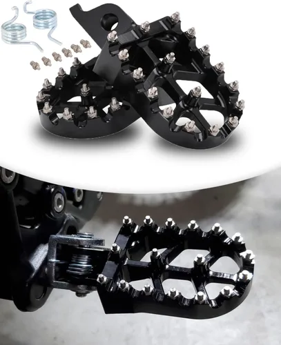 Miniatura 9 de Estriberas de pie de motocicleta Pedales Reposapiés para CR125R CRF250R/450R CRF250L KX250F KX450F y más Dirt Bike, AURORA VIOLET