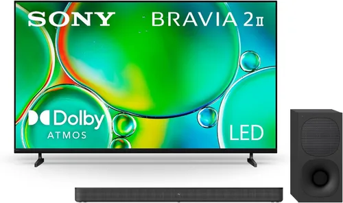 Miniatura 9 de Sony BRAVIA 2 II 43 pulgadas 4K Ultra HD Smart TV (K-43S20M2, 2025) y BRAVIA Theater Bar 6 Barra de sonido de 3.1.2 canales con subwoofer inalámbrico