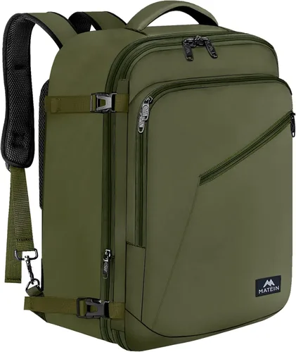 Miniatura 82 de MATEIN - Mochila de viaje extragrande de 10.56 galones, mochila de viaje ampliable apta para aerolíneas, para viajeros de fin de semana, hombres