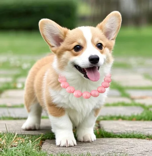 Miniatura 2 de Collar de perlas con cuentas para perro, hecho a mano, collar de perro elegante con campana, joyería para perros pequeños, cachorros (M, rosa crema)