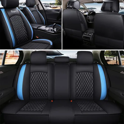 Miniatura 3 de [Entrega en Estados Unidos para Hyundai Santa Cruz - Juego completo de fundas de asiento de coche de cuero impermeable para asiento delantero
