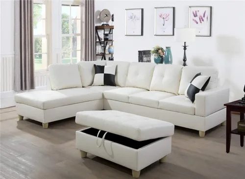Miniatura 6 de Juego de sofá modular F091-F094 Crema Blanco