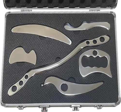 Miniatura 9 de Gua sha Tool gua sha Herramienta de acero inoxidable iastm herramienta de masaje Gussha herramienta de raspado muscular para terapia de tejidos