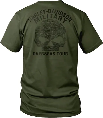 Miniatura 4 de Harley-Davidson Camiseta militar exclusiva de la marca Harley con licencia para hombre