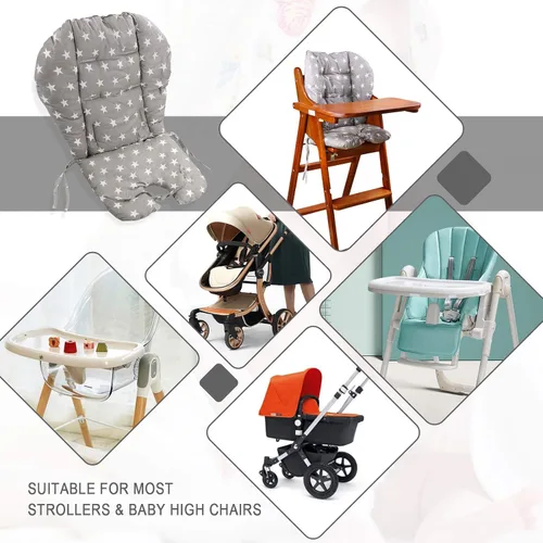 Miniatura 3 de Cojín para silla alta, cojín para silla alta, cojín de asiento de silla alta de bebé, almohadilla de protección para silla de comedor de bebé