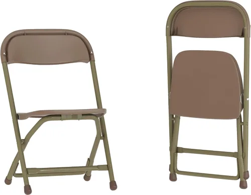Miniatura 17 de Flash Furniture Paquete de 2 sillas plegables de plástico negro para niños