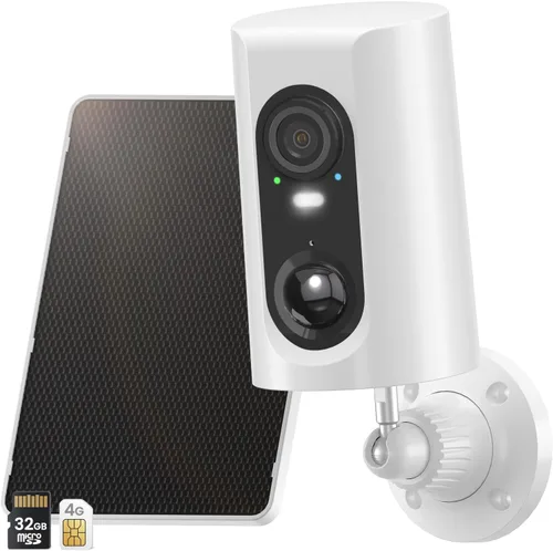 Miniatura 10 de ANRAN Cámara de seguridad solar 2K inalámbrica para exteriores, alimentación permanente con panel solar integrado, cámaras de seguridad WiFi