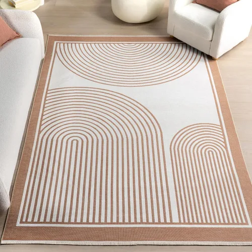Miniatura 28 de Nuloom Versa Kirby - Alfombra de área color crema, 4 x 6 pies, azulejos, suave y acogedora, con alto tráfico, resistente a las manchas, fácil