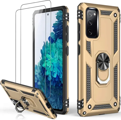 Miniatura 13 de LUMARKE Funda para Galaxy S20 FE con protector de pantalla, supera los 16 pies, probada en caídas, de grado militar, con soporte de anillo