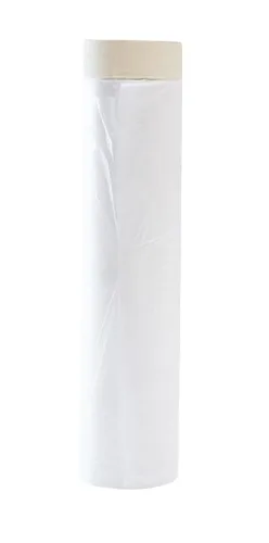 Cinta adhesiva blanca para láminas de plástico, paquete de varios tamaños, paño de plástico para pintar, sin residuos, película adhesiva precintada,
