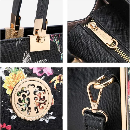 Miniatura 6 de Dasein Bolsos y bolsos de mano para mujer, bolso de mano con asa superior, bolsa de trabajo de hombro grande con cartera