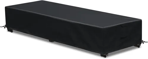 Miniatura 10 de Funda para tumbona para exteriores, 1 paquete de fundas para sillas de patio, impermeables, 600D, material resistente a la intemperie, protección