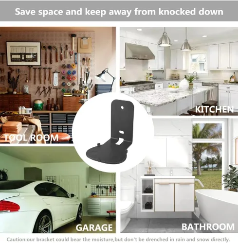 Miniatura 7 de Soportes de pared para Sonos Roam, 2 unidades, sin taladros, metal resistente, acabado de pintura, fácil instalación, compatible con Roam, Roam 2