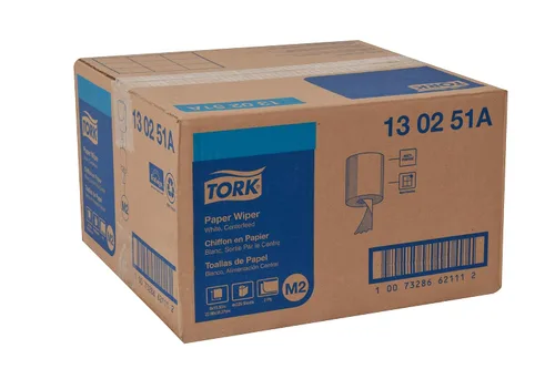 Miniatura 8 de Tork Centerfeed - Limpiaparabrisas de papel blanco M2, 100% reciclado, 4 x 325 hojas, 130251A