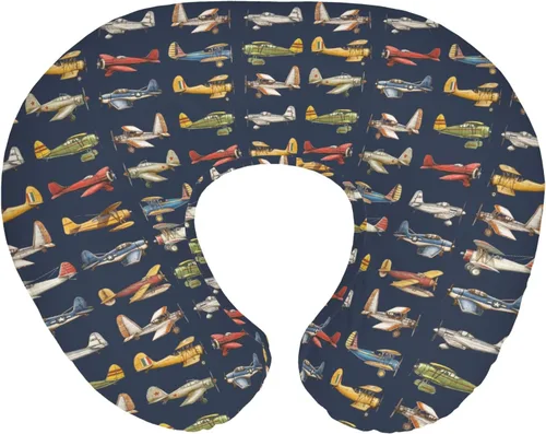 Miniatura 10 de Fundas de almohada de enfermería para niños y niñas, avión, avión, nubes, cielo, para lactancia materna, fundas elásticas suaves para bebés recién