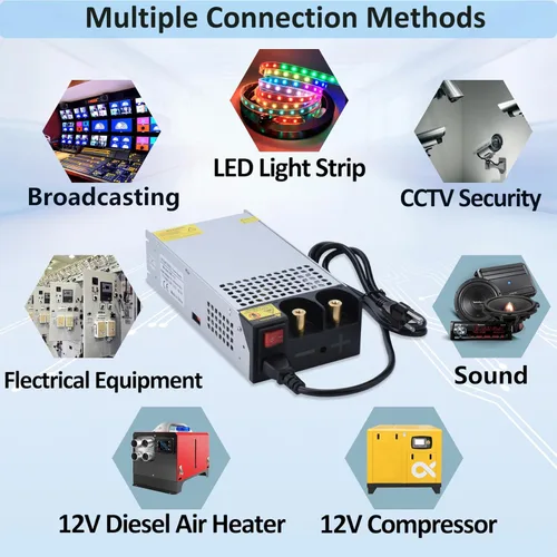 Miniatura 2 de Fuente de alimentación DC 12V 1000W 110V AC a DC 12V Convertidor 83.4A 1000W Interruptor Fuente de alimentación para LED Driver Strip Light Lamp