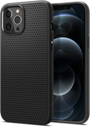 Miniatura 13 de Spigen Liquid Air - Funda diseñada para iPhone 13 (2021), color negro mate