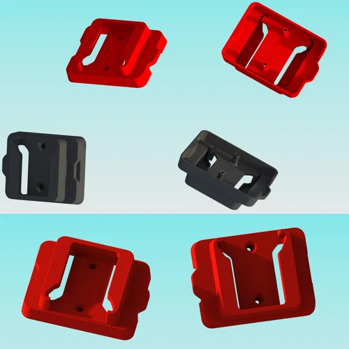 Miniatura 4 de Soporte de Batería para Batería Milwaukee 18 18V (Sin Batería), Paquete de 5 Soportes de Batería de Pared para Almacenamiento en Pared, Furgoneta