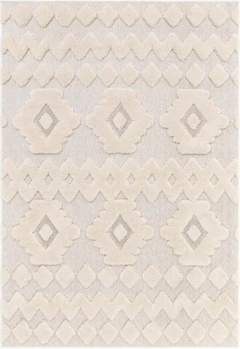 Miniatura 3 de Alfombra de área Bellagio Chiara Tribal marroquí de tejido plano irregular 5'3" x 7'3