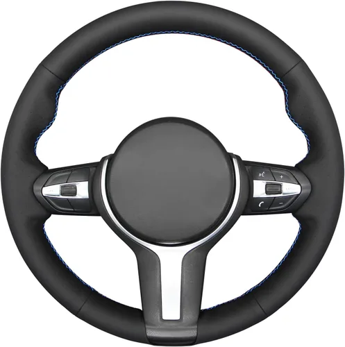 Miniatura 28 de MEWANT - Funda para volante de automóvil cosida a mano de Athsuede para BMW F87 M2 F80 M3 F82 M4 M5 F12 F13 M6 F85 X2 X5 M F86 X6 M F33 F30 M